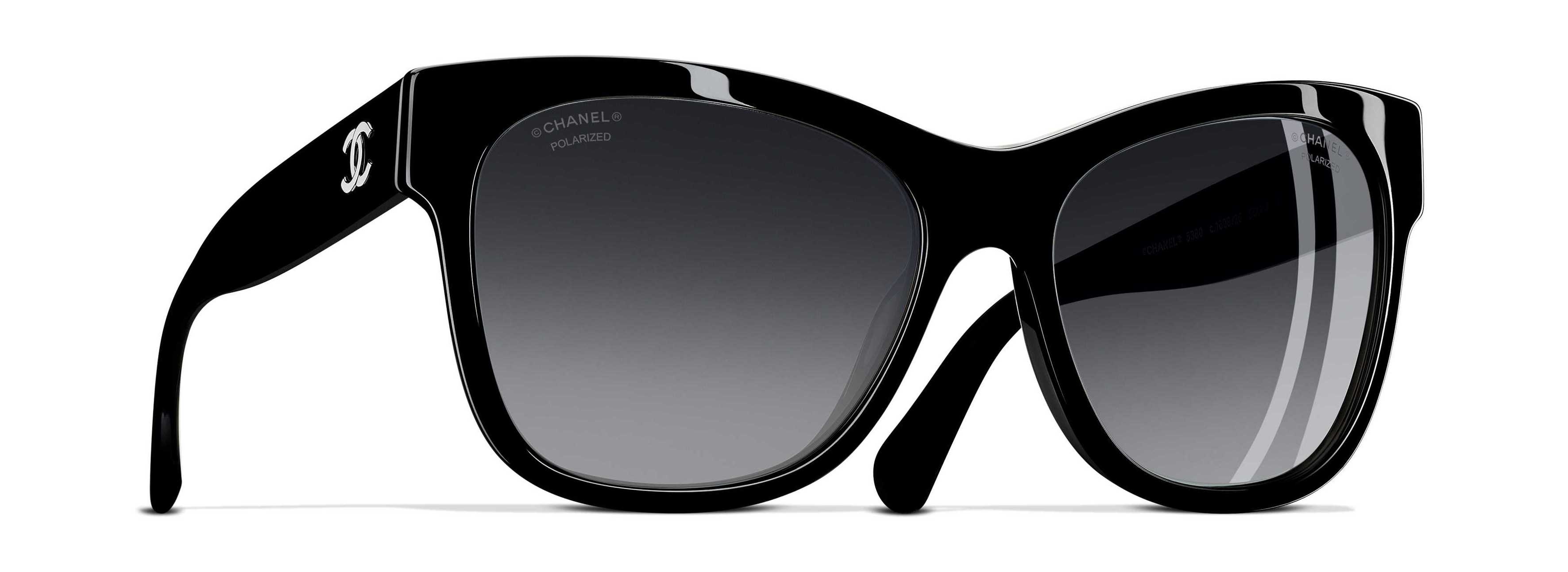 Sunglasses CHANEL CH 5380 C501S8 56/17 Woman noir butterfly Full Frame