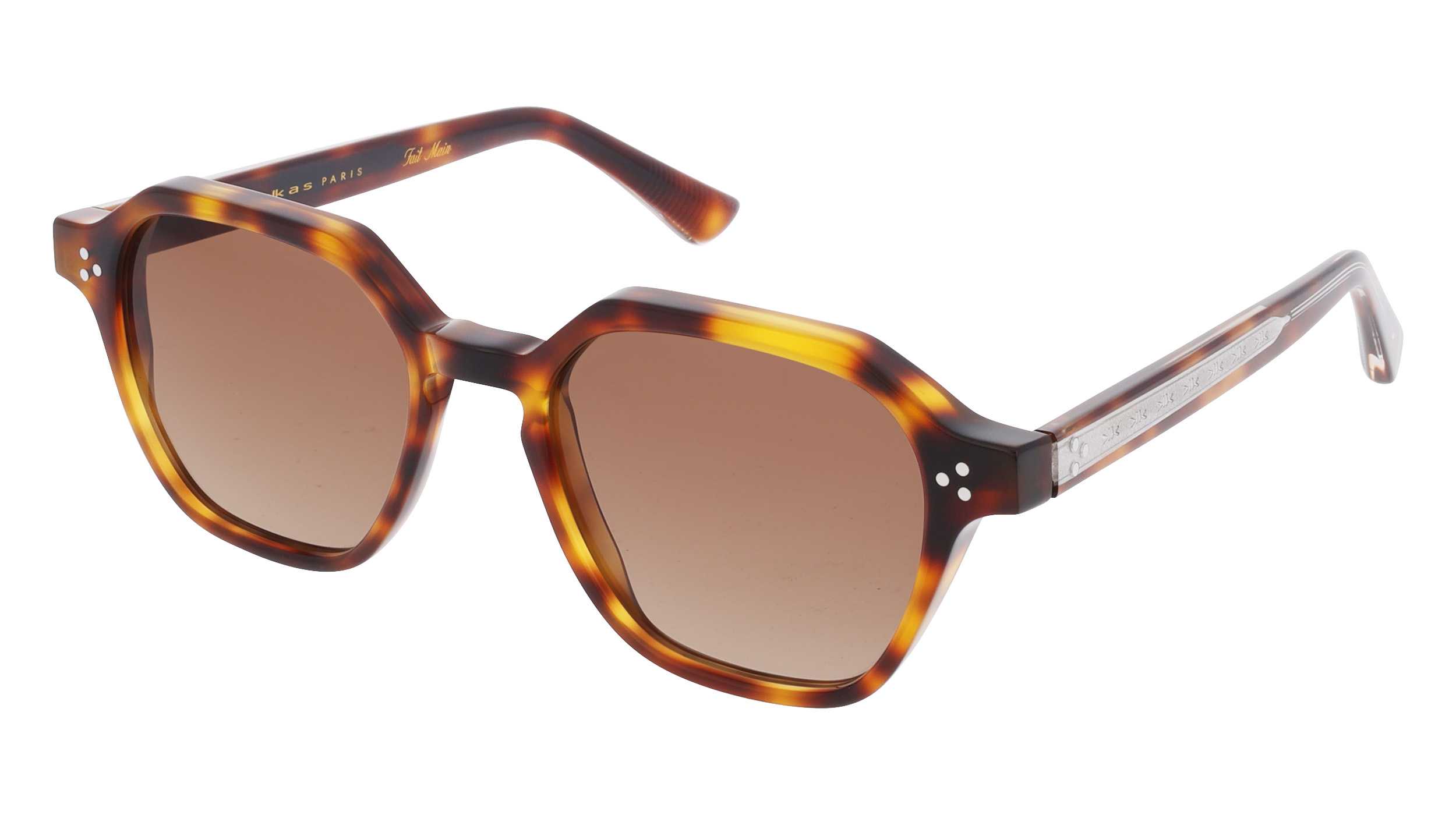 Lunettes de soleil LUKKAS LU S2412 ECAI 52/19 Femme Ecaille Carrée