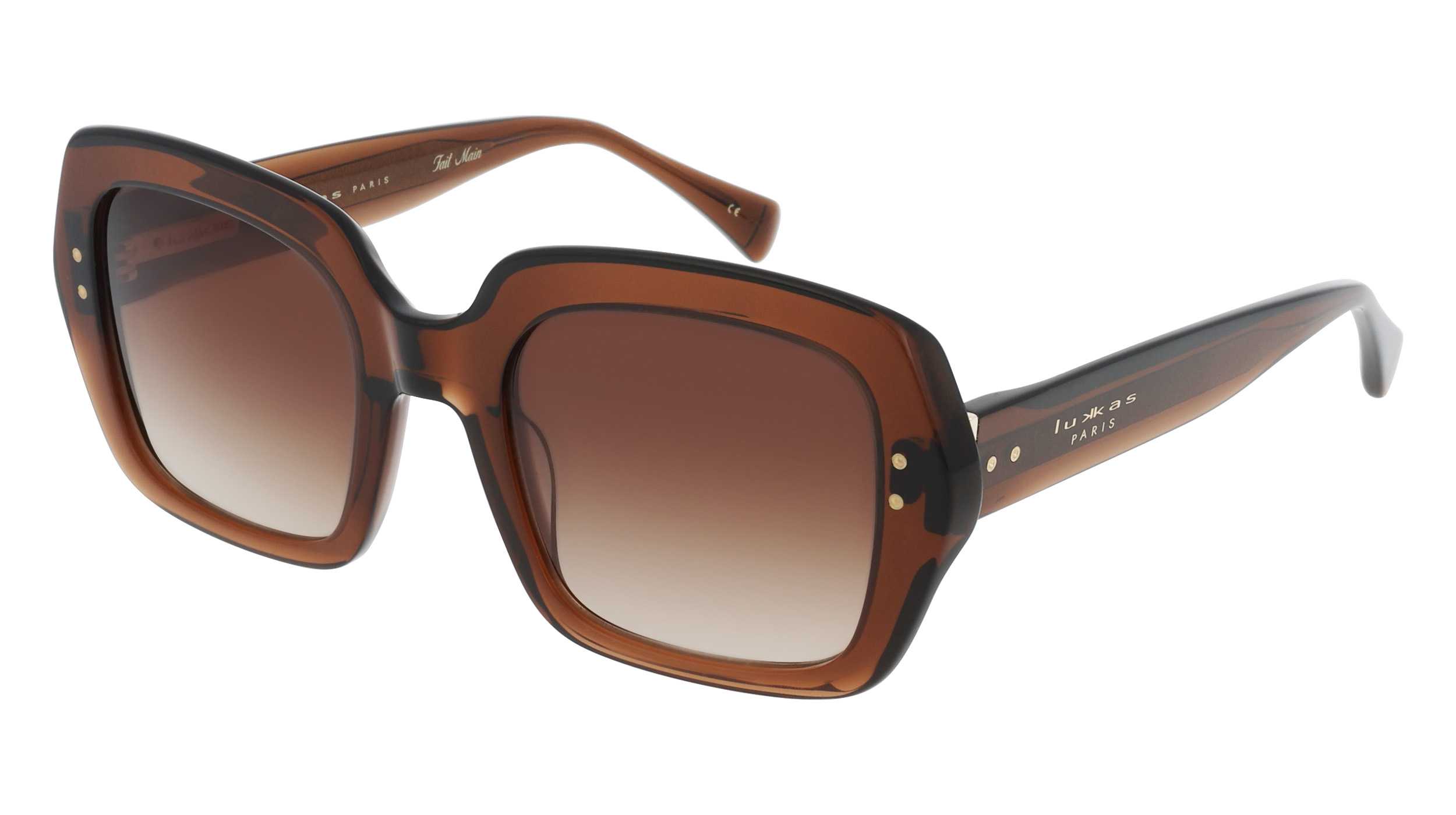Lunettes De Soleil Veronika Wildgruber LEO W080 - Argenté/Havana 56/23 - UV400 - Neuves