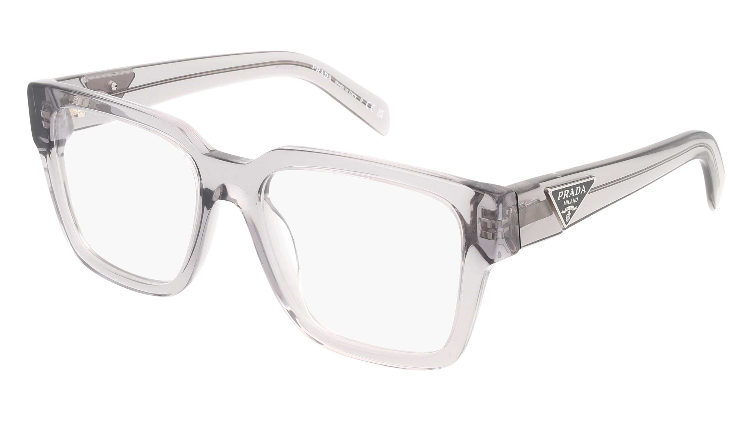 Eyeglasses PRADA PR 08ZV 18S1O1 54/18 Woman Asphalte transparent