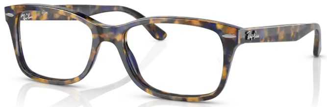 Eyeglasses RAY-BAN RX 5428 8174 53/17 Unisex Ecaille jaune / bleu