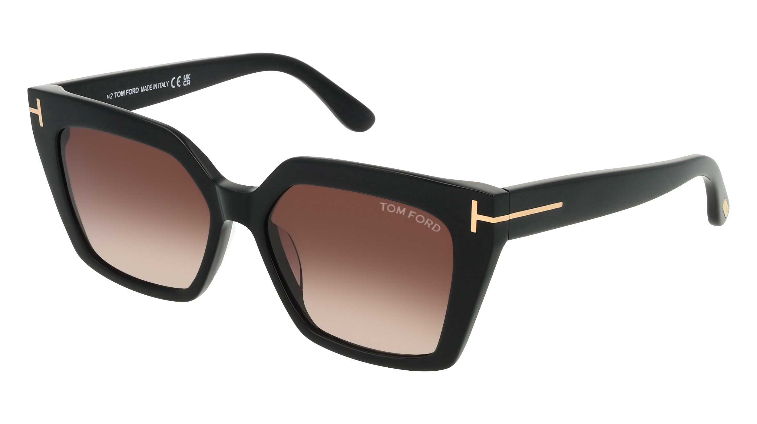 Sunglasses TOM FORD FT 1030 01Z WINONA 52/18 Woman Noir Cat Eye