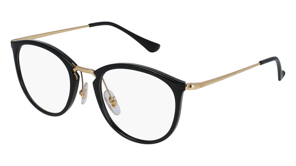 Sløset Smag ned Eyeglasses RAY-BAN RX 7140 2000 49/20 Woman Noir Round Full Frame Glasses  Vintage 49mmx20mm 118&#36;CA