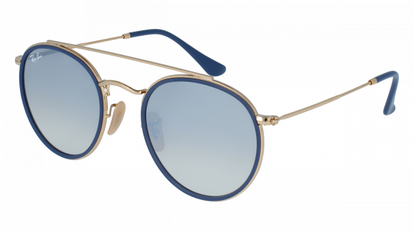 Sunglasses Ray-Ban Round Double Bridge RB 3647N (001/4O) Unisex | Free  Shipping Shop Online