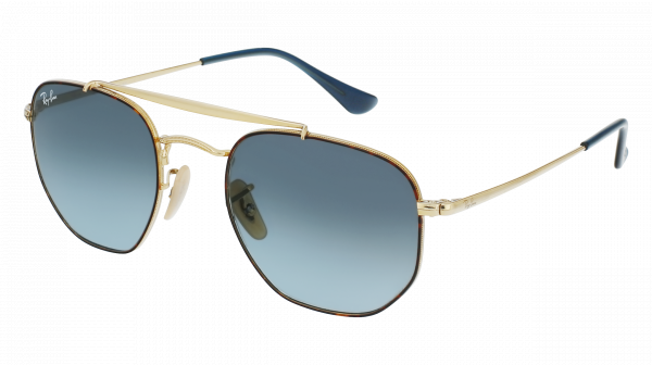 Gafas de sol RAY-BAN RB 3648 91023M THE MARSHAL 51/21 Unisex Ecaille / Or  Hexagonal Circular Moderno 51mmx21mm 109\u0026euro;